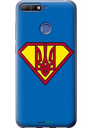 Чехол на huawei honor 7c супер тризуб "1164u-1411-10746"