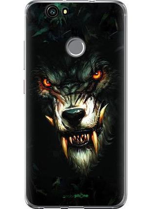 Чехол на huawei nova дьявольский волк "833u-439-10746"