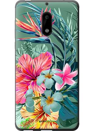 Чохол на nokia 6 тропічні квіти v1 "4667u-898-10746"