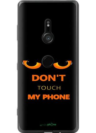 Чехол на sony xperia xz3 h9436 don't touch the phone "4261u-1540-10746"