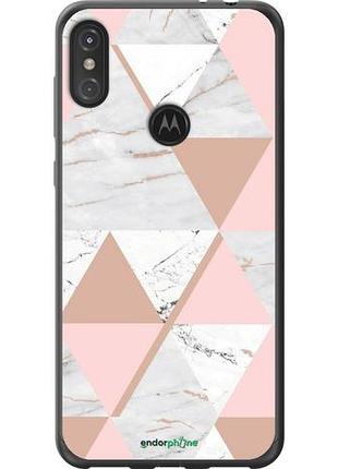 Чехол на motorola one power мраморная симметрия "4344u-1588-10746"