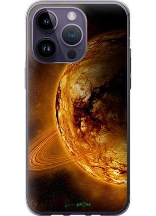 Чохол на iphone 14 pro max жовтий сатурн "170u-2667-10746"