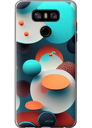 Чехол на lg g6 горошек абстракция "5608u-836-10746"