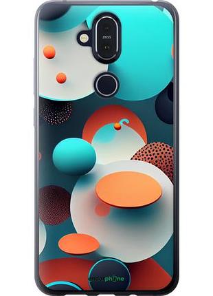 Чехол на nokia 8.1 горошек абстракция "5608u-1620-10746"