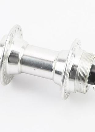Втулка передняя mtb алюминиевая 14gx36h, disk-brake (резьба), крепл. гайка