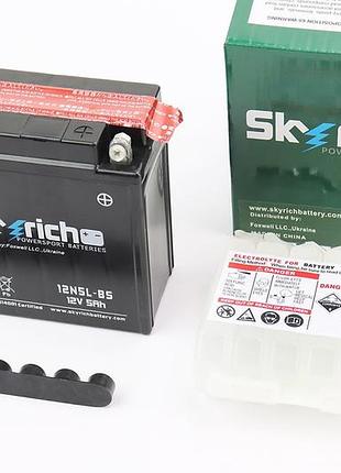 Аккумулятор 12v5ah 12n5l-bs кислотный (l120*w60*h130mm) "active"