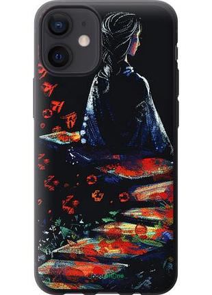 Чехол на iphone 12 mini мечтательная девушка "6042u-2071-10746"