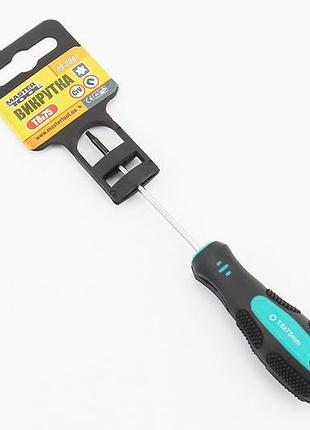 Викрутка магнітна torx t8х75мм ручка з покриттям tpr 49-0087