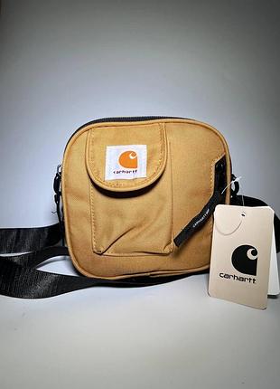 Сумка wip барсетка месенджер кархарт carhartt коричневый