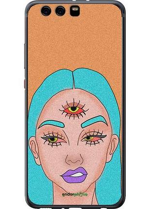 Чехол на huawei p10 plus девушка рисунок "4576u-963-10746"