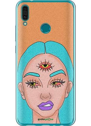 Чехол на huawei y9 2019 девушка рисунок "4576u-1602-10746"
