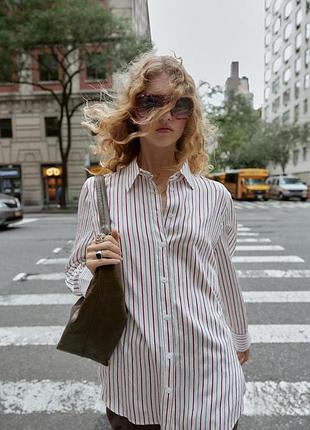 Сорочка оверсайз zara
