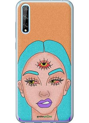 Чехол на huawei p smart s девушка рисунок "4576u-1813-10746"