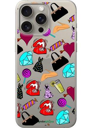 Чехол на iphone 15 pro max stickers "4757u-3098-10746"