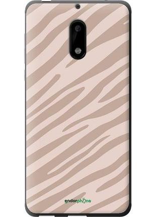 Чохол на nokia 6 зебра беж "4875u-898-10746"
