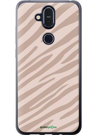 Чехол на nokia 8.1 зебра беж "4875u-1620-10746"