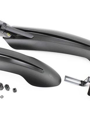 Крылья пластмассовые 26" fat bike, чёрные smg-175