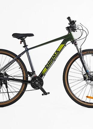 Велосипед al 29" corso enigma рама 19" 21 шв., хаки (173067)