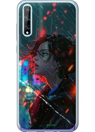 Чехол на huawei p smart s ночные огни "6096u-1813-10746"
