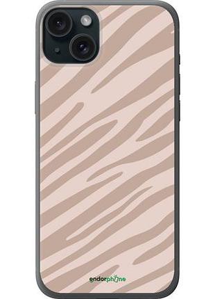 Чехол на iphone 15 plus зебра беж "4875u-3097-10746"