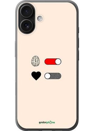 Чехол на iphone 16 plus любовь и ум "4553u-3714-10746"