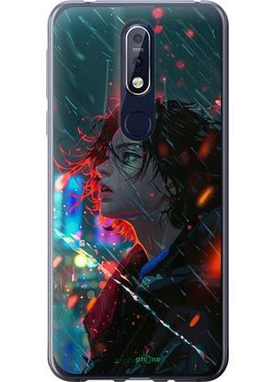 Чехол на nokia 7.1 ночные огни "6096u-1593-10746"