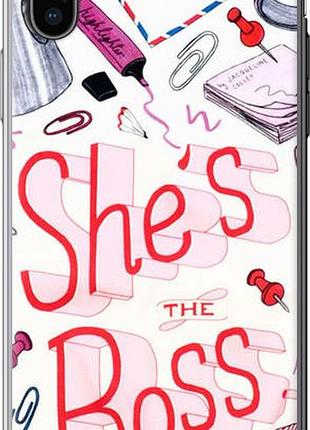 Чехол на iphone x she's the boss "4254u-1050-10746"