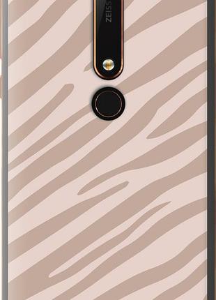 Чохол на nokia 6 2018 зебра беж "4875u-1386-10746"