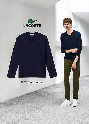 Lacoste бавовняний лонгслів, оригінал