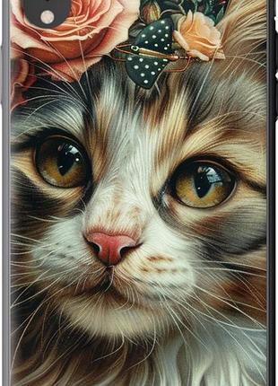 Чехол на iphone xr cats and flowers "6069u-1560-10746"
