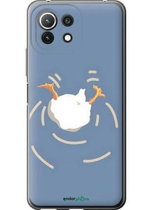 Чохол на xiaomi mi 11 lite гусак пірнає