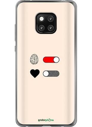 Чехол на huawei mate 20 pro любовь и ум "4553u-1567-10746"