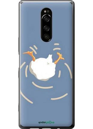 Чехол на sony xperia 1 j9110 смешная утка, гусь сони эксперия 1 й9110