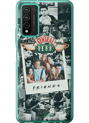 Чехол на huawei honor 10x lite друзья friends хуавей хонор 10х лайт