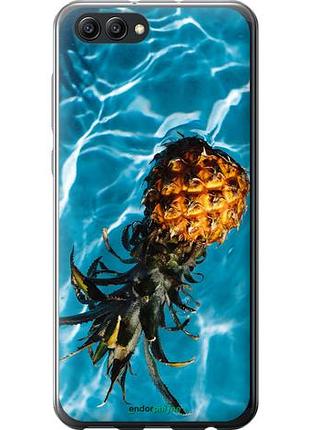 Чехол на huawei honor v10 / view 10 ананас на воде "4384u-1579-10746"