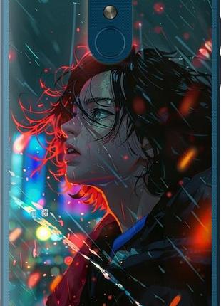 Чехол на lg k8 2018 ночные огни "6096u-1384-10746"