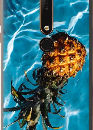 Чехол на nokia 6 2018 ананас на воде "4384u-1386-10746"