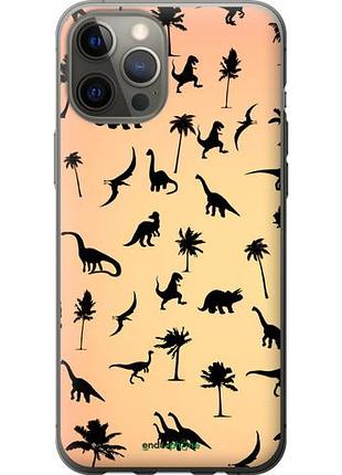 Чехол на iphone 12 pro max динозаврики 1 "4772u-2054-10746"