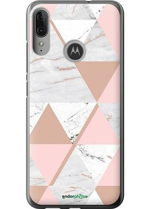 Чехол на motorola moto e6 plus мраморная симметрия "4344u-1780-10746"