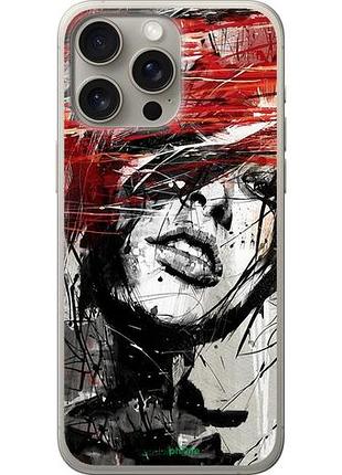 Чохол на iphone 15 pro max обличчя дівчини "1162u-3098-10746"