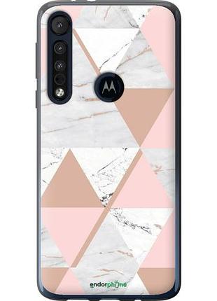 Чехол на motorola one macro мраморная симметрия "4344u-1812-10746"