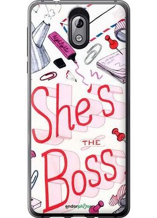 Чехол на nokia 3.1 she's the boss "4254u-1530-10746"