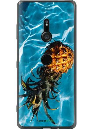 Чехол на sony xperia xz3 h9436 ананас на воде "4384u-1540-10746"