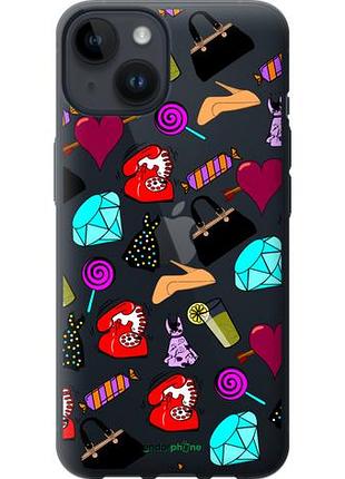 Чехол на iphone 14 stickers "4757u-2648-10746"