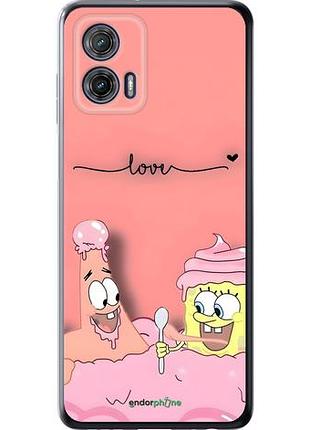 Чехол на motorola g73 спанч боб, sponge bob моторола г73