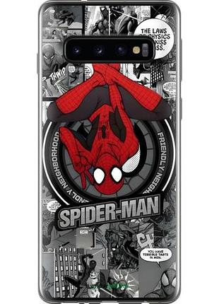 Чехол на samsung galaxy s10 человек паук, spiderman самсунг с10