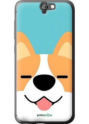 Чехол на htc one a9 забавный корги хтс ван а9