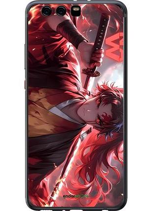Чехол на huawei p10 plus аниме самурай хуавей п10 плюс