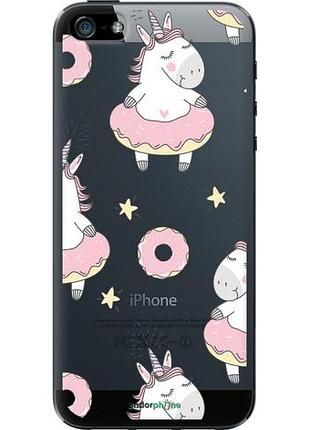 Чехол на iphone se единорожки "4659u-214-10746"