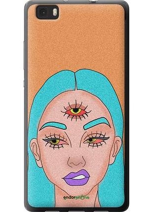 Чехол на huawei ascend p8 lite девушка рисунок "4576u-126-10746"